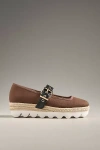 Silent D Sporty Mary Jane Flats In Brown