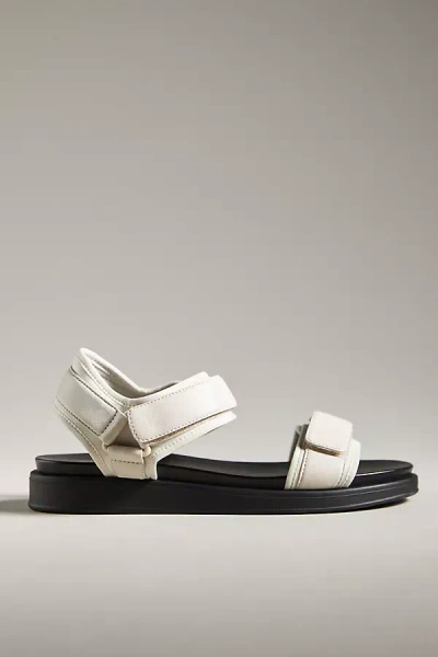 Silent D Sporty Strap Sandals In White