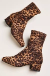 Silent D Suede Block-heel Ankle Boots In Brown