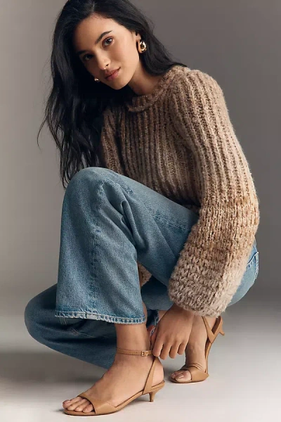 Silent D Terry Kitten Heels In Brown