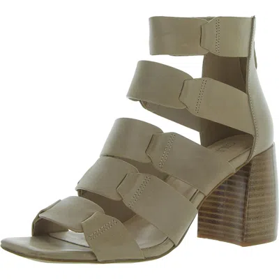 Silent D Tobar Womens Leather Zip Up Strappy Sandals In Multi
