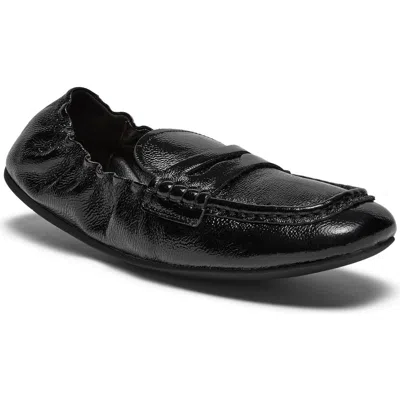 Silent D Will Be Loafer In Black Crinkle Leather