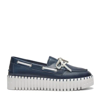 Silent D Women's Boat Sneaker In Navy In Blue