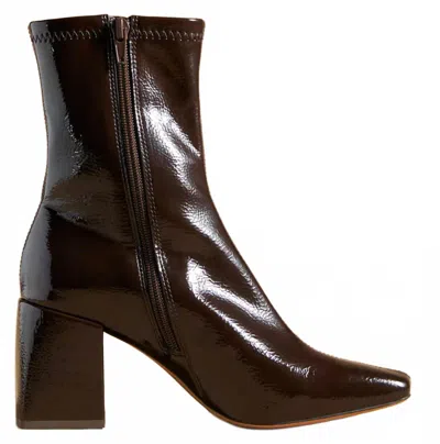 Silent D Women's Carina Boot In Chocolate Patent In Multi