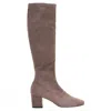Silent D Women's Comess Knee High Boots In Taupe Microsuede In Brown