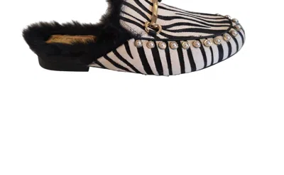 Silent D Women's Glorios Sandal In Zebra In Black