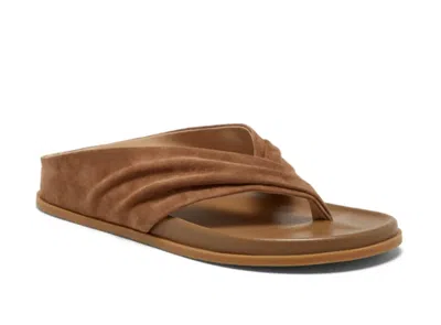 Silent D Women's Hedley Thong Sandals In Coffee Suede In Brown
