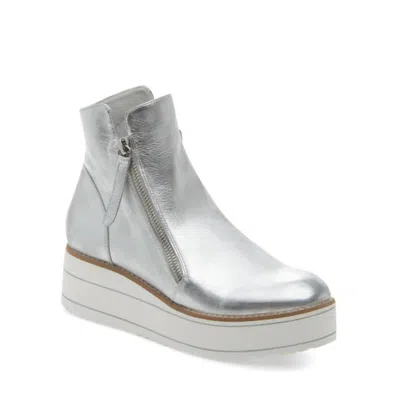 Silent D Women's Nene Wedge Bootie In Silver