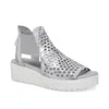 Silent D Women's Odeya Flatform Sandal In Cloudy Mix In Multi