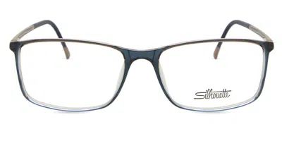 Silhouette 2934/75 5010 Occhiali Da Vista Blu Per Uomo (solo Montatura) In Multi