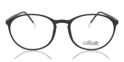 Silhouette 2940/75 9030 Men's Glasses Black Size 49 - Free Lenses - Blue Light Block Available