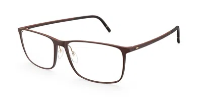 Silhouette 2955/75 6030 Men's Glasses Brown Size 53 - Free Lenses - Blue Light Block Available