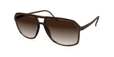 Silhouette 4080/75 6130 Occhiali Da Sole Marroni Per Uomo In Brown