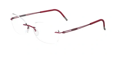 Silhouette 5521/70 Men's Glasses, Red, Size 48