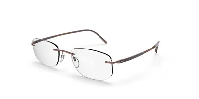 Silhouette 5540/io 6140 Occhiali Da Vista Marroni Per Uomo (solo Montatura) In Brown