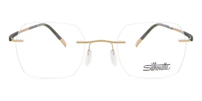 Silhouette 5540/io 7530 Occhiali Da Vista Oro Per Uomo (solo Montatura) In Gold
