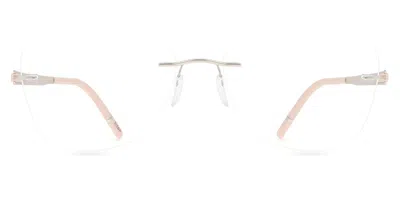 Silhouette 5555/cv 7000 Men's Glasses Grey Size 52 - Free Lenses - Blue Light Block Available In White