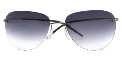 Silhouette 8697/75 6660 Men's Sunglasses Grey Size 62 In Gray