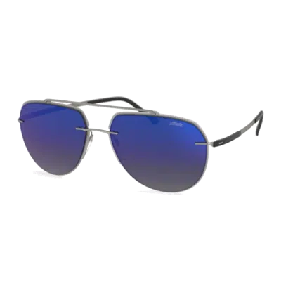 Silhouette 8719/75 Sunglasses In Blue