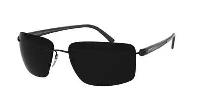 Silhouette 8722/75 9040 Occhiali Da Sole Neri Per Uomo In Black
