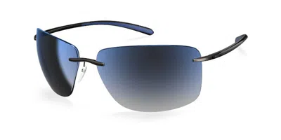 Silhouette 8728/75 6560 Occhiali Da Sole Argentati Per Uomo