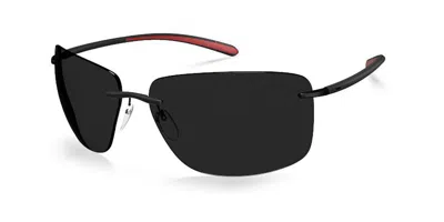 Silhouette 8728/75 9040 Occhiali Da Sole Neri Per Uomo In Black