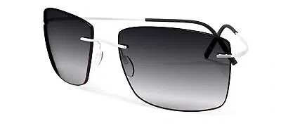 Pre-owned Silhouette Avior Tma Collection 8741 Grey Shaded 60/19/145 Unisex Sunglasses In Gray