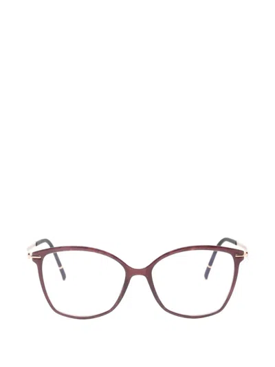 Silhouette Cat-eye Glasses In Purple