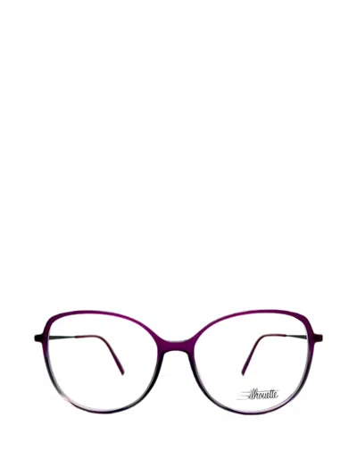 Silhouette Cat-eye Glasses In Purple