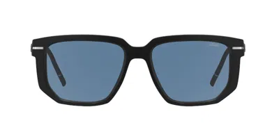 Silhouette Dora Four 4093/75 9100 Occhiali Da Sole Neri Per Uomo In Blue