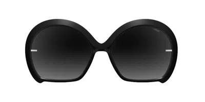 Silhouette Dora One 3200/75 9000 Occhiali Da Sole Neri Per Uomo In Blue