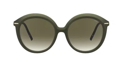 Silhouette Dora Three 3198/75 5540 Occhiali Da Sole Verdi Per Uomo In Animal Print