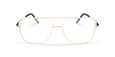 Silhouette Dynamic Dawn 5570/75 7630 Occhiali Da Vista Oro Per Uomo (solo Montatura)