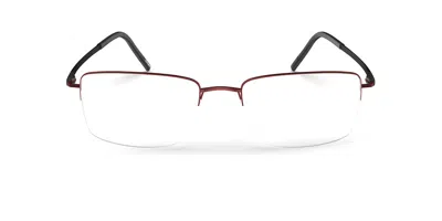 Silhouette Dynamic Dawn 5571/75 3080 Occhiali Da Vista Rossi Per Uomo (solo Montatura) In Red