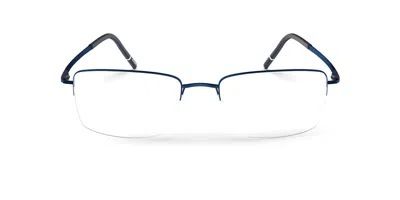 Silhouette Dynamic Dawn 5571/75 4640 Occhiali Da Vista Blu Per Uomo (solo Montatura) In Blue