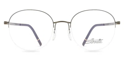 Silhouette Dynamic Dawn 5572/75 5540 Occhiali Da Vista Grigi Per Uomo (solo Montatura) In Gray