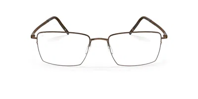 Silhouette Dynamic Dawn 5583/75 6040 Occhiali Da Vista Marroni Per Uomo (solo Montatura) In Brown