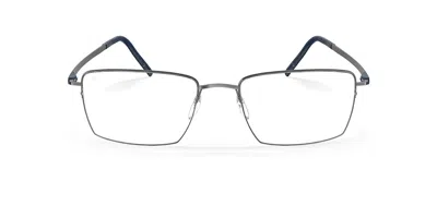 Silhouette Dynamic Dawn 5583/75 6560 Occhiali Da Vista Argentati Per Uomo (solo Montatura)