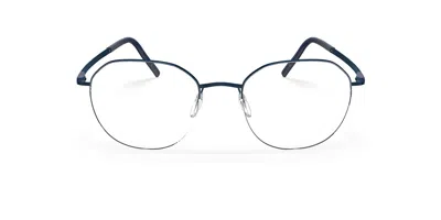 Silhouette Dynamic Dawn 5585/75 4540 Occhiali Da Vista Blu Per Uomo (solo Montatura) In Blue