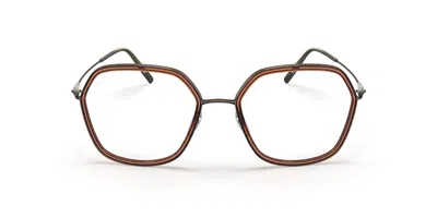Silhouette Dynamics Colorwave Contour Fullrim 4569/75 6040 Occhiali Da Vista Marroni Per Donna (solo Montatura)