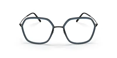 Silhouette Dynamics Colorwave Contour Fullrim 4569/75 9040 Occhiali Da Vista Blu Per Donna (solo Montatura)