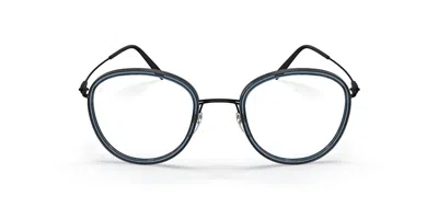 Silhouette Dynamics Colorwave Contour Fullrim 5581/75 9140 Occhiali Da Vista Blu Per Donna (solo Montatura)