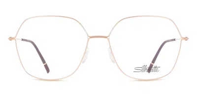 Silhouette Dynamics Colorwave Fullrim 4549/75 3530 Occhiali Da Vista Oro Per Donna (solo Montatura) In Gold