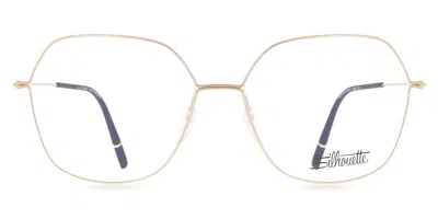 Silhouette Dynamics Colorwave Fullrim 4549/75 7530 Occhiali Da Vista Oro Per Donna (solo Montatura)