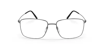 Silhouette Dynamics Colorwave Fullrim 5576/75 6560 Occhiali Da Vista Argentati Per Uomo (solo Montatura)