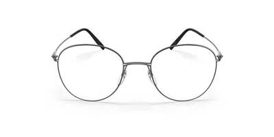 Silhouette Dynamics Colorwave Fullrim 5577/75 6560 Occhiali Da Vista Argentati Per Uomo (solo Montatura)