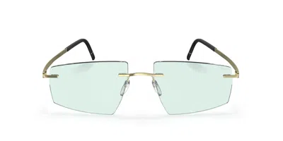 Silhouette Escondido Senza Montatura 8747/75 8540 Occhiali Da Sole Oro Per Uomo