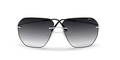 Silhouette Felis Senza Montatura 8743/75 7210 Occhiali Da Sole Argentati Per Uomo