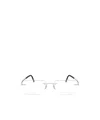 Silhouette Geometric Flat Mirror In White