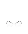 Silhouette Geometrically Framed Flat Mirror In White